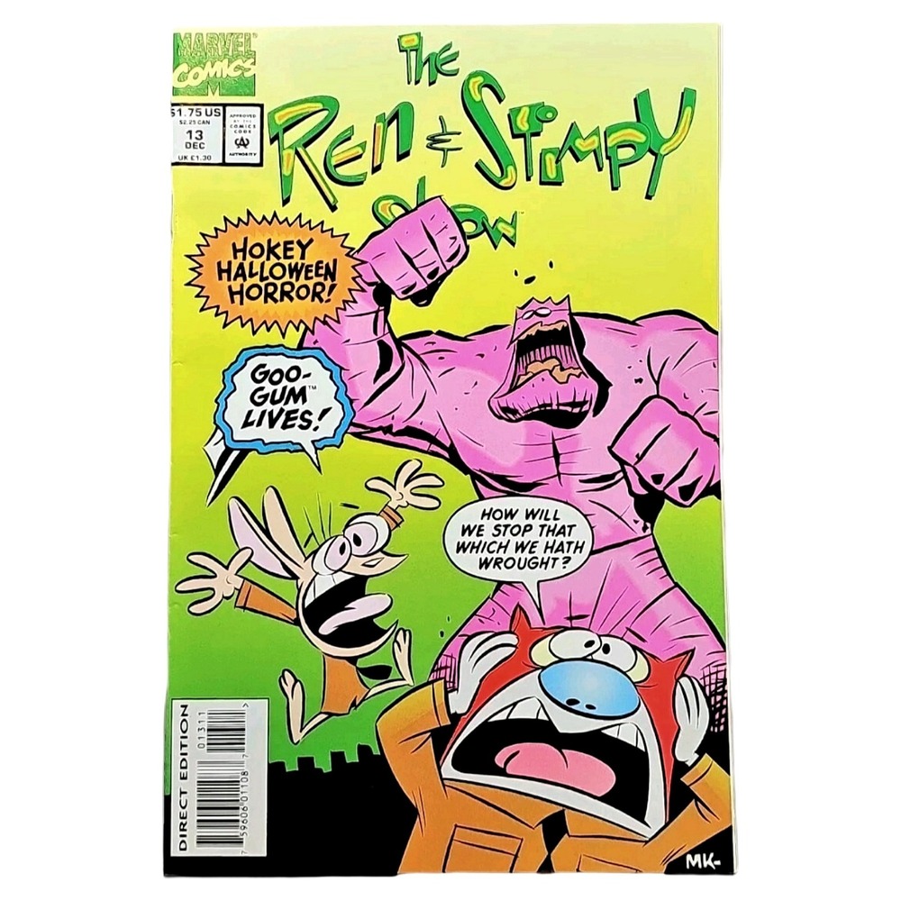 Marvel Comics Ren & Stimpy Show Issue #13 Dec 1994 VTG Halloween Horror‎ Direct